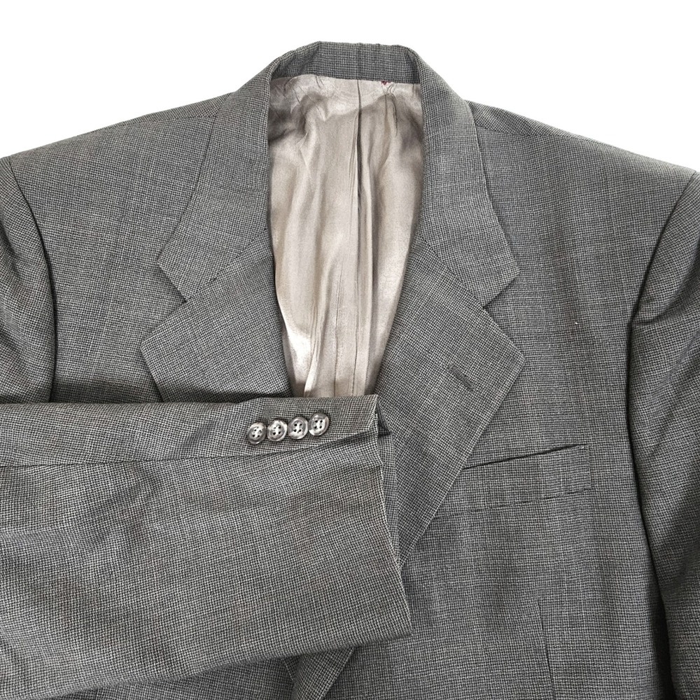 Jos. A. Bank Mens Gray 100% Pure Wool 2-Button Blazer Sport Coat Jacket